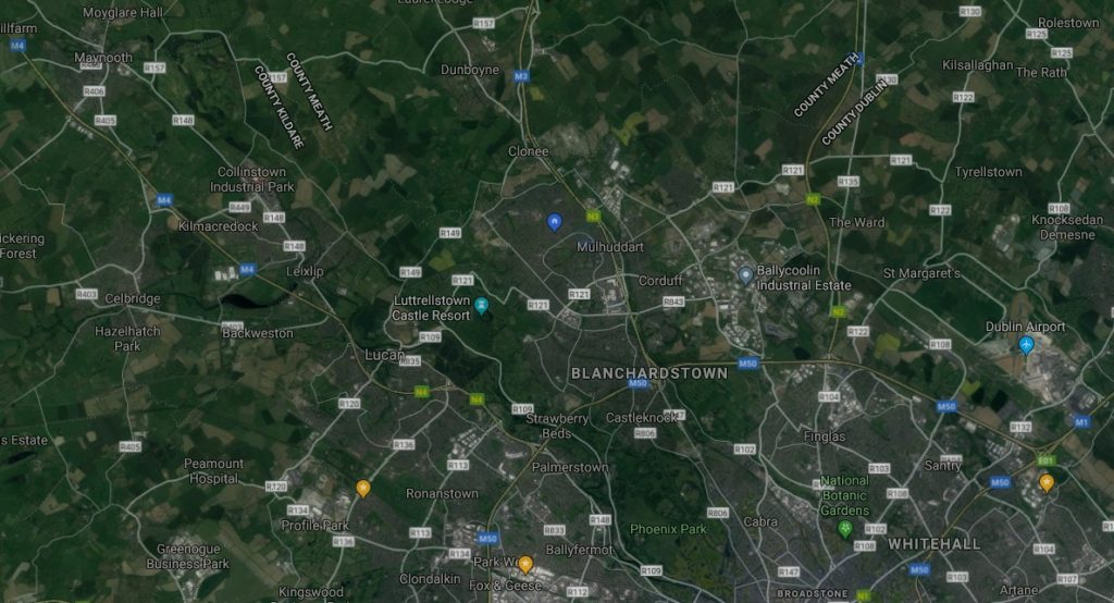 Map of local BTDG influence